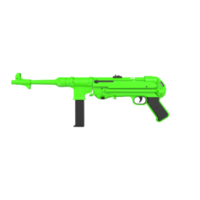 mp40 arma aislado en transparente png