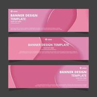 Set of modern abstract vector banners design. Template ready for use in web or print design.