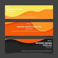 Set of modern abstract vector banners design. Template ready for use in web or print design.