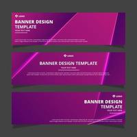 Set of modern abstract vector banners design. Template ready for use in web or print design.