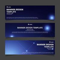 Set of modern abstract vector banners design. Template ready for use in web or print design.