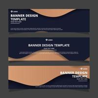 Set of modern abstract vector banners design. Template ready for use in web or print design.