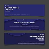 Set of creative modern abstract vector business banners design. Template ready for use in web or print design.