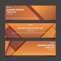 Set of creative modern abstract vector business banners design. Template ready for use in web or print design.