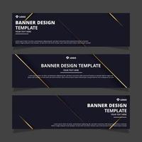 Set of creative modern abstract vector business banners design. Template ready for use in web or print design.