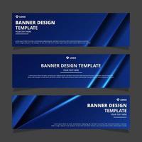 Set of creative modern abstract vector business banners design. Template ready for use in web or print design.