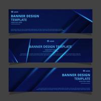 Set of creative modern abstract vector business banners design. Template ready for use in web or print design.