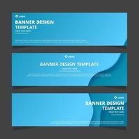 Set of creative modern abstract vector business banners design. Template ready for use in web or print design.