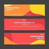 Set of modern abstract vector banners design. Template ready for use in web or print design.