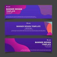 Set of modern abstract vector banners design. Template ready for use in web or print design.