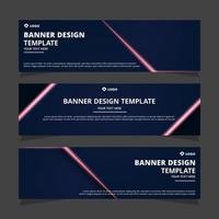 Set of modern abstract vector banners design. Template ready for use in web or print design.