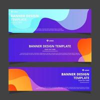 Set of modern abstract vector banners design. Template ready for use in web or print design.