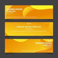 Set of modern abstract vector banners design. Template ready for use in web or print design.