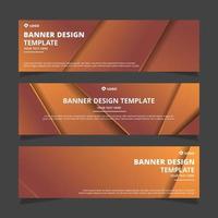 Set of creative modern abstract vector business banners design. Template ready for use in web or print design.