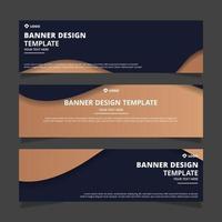 Set of modern abstract vector banners design. Template ready for use in web or print design.