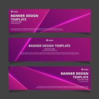 Set of modern abstract vector banners design. Template ready for use in web or print design.