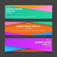 Set of modern abstract vector banners design. Template ready for use in web or print design.