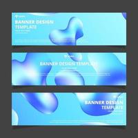 Set of modern abstract vector banners design. Template ready for use in web or print design.