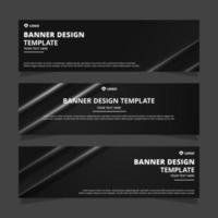 Set of creative modern abstract vector business banners design. Template ready for use in web or print design.