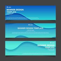 Set of creative modern abstract vector business banners design. Template ready for use in web or print design.