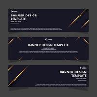 Set of creative modern abstract vector business banners design. Template ready for use in web or print design.