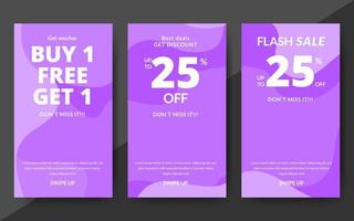 Flash sale discount banner template promotion, end of season special offer banner, template design for media promotions and social media promo, vector illustration.