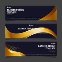 Set of creative modern abstract vector business banners design. Template ready for use in web or print design.