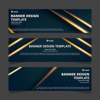 abstract banner design template vector