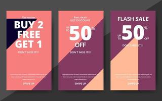 abstract banner design template. vector