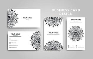 modern clean professional business card vector