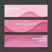 Set of modern abstract vector banners design. Template ready for use in web or print design.