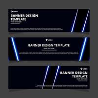 Set of modern abstract vector banners design. Template ready for use in web or print design.