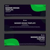 Set of modern abstract vector banners design. Template ready for use in web or print design.