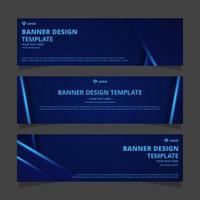 Set of creative modern abstract vector business banners design. Template ready for use in web or print design.