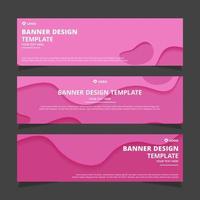 Set of creative modern abstract vector business banners design. Template ready for use in web or print design.