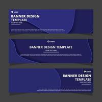 Set of creative modern abstract vector business banners design. Template ready for use in web or print design.