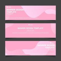 abstract banner design template vector