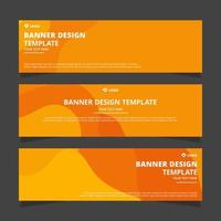 abstract banner design template vector