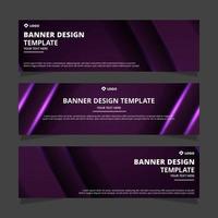 abstract banner design template vector