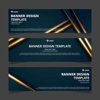 abstract banner design template vector