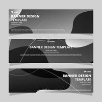 Roll up banner corporate with modern design vector