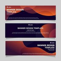 Roll up banner corporate with modern design vector