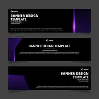 Set of modern abstract vector banners design. Template ready for use in web or print design.