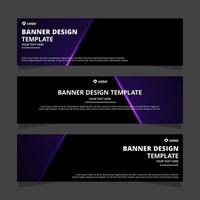 Set of modern abstract vector banners design. Template ready for use in web or print design.