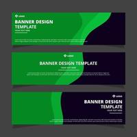 Set of modern abstract vector banners design. Template ready for use in web or print design.