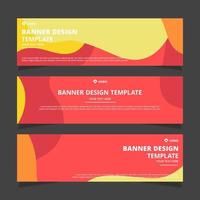 Set of modern abstract vector banners design. Template ready for use in web or print design.