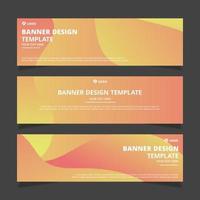 Set of modern abstract vector banners design. Template ready for use in web or print design.