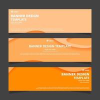 Set of creative modern abstract vector business banners design. Template ready for use in web or print design.