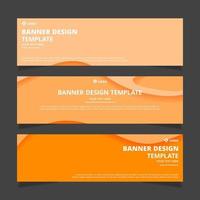 Set of creative modern abstract vector business banners design. Template ready for use in web or print design.