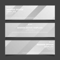 Set of creative modern abstract vector business banners design. Template ready for use in web or print design.